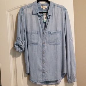 Chambray button down